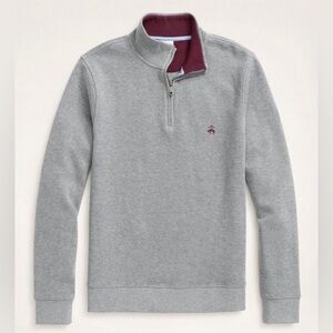 Brooks Brothers Ribbed French Terry Half-Zip